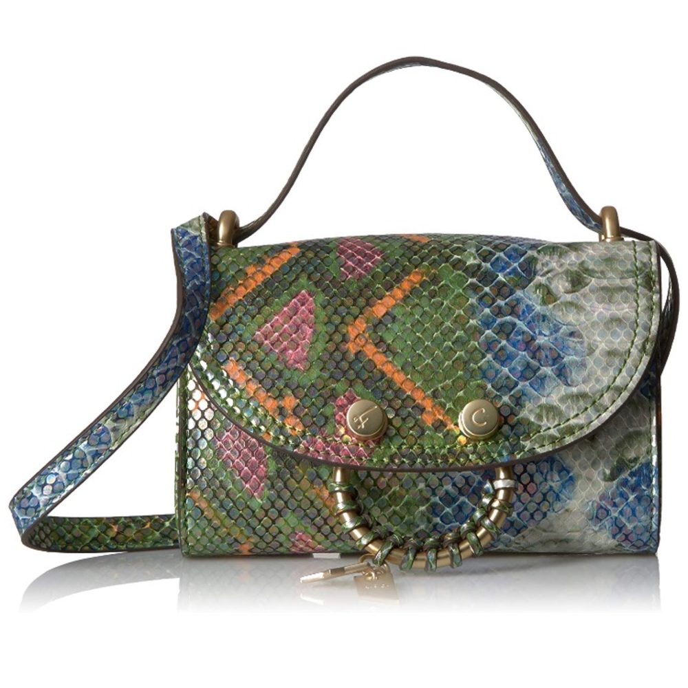 Foley + Corinna Blake Mini Crossbody, Snake Print